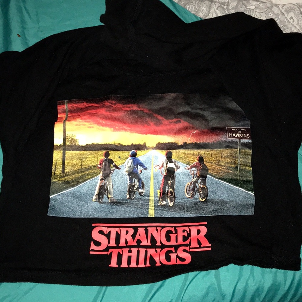 Stranger Things Long Sleeve Crop top